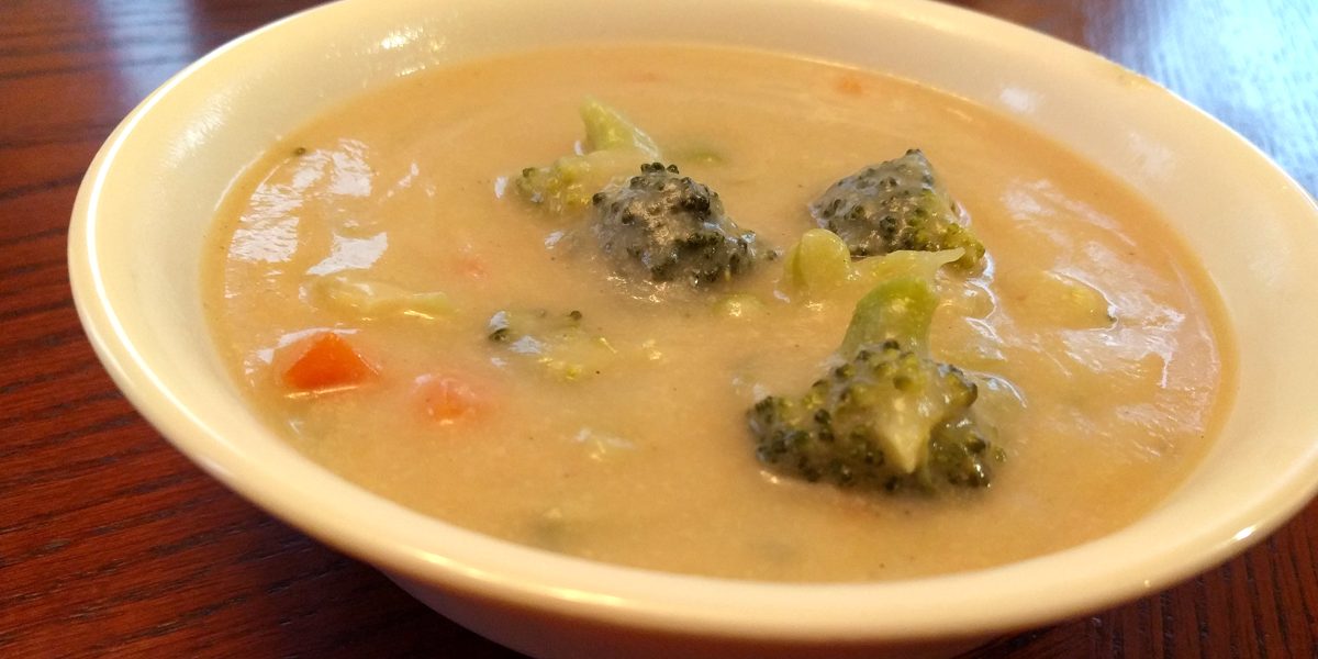 Dairy Free Creamy Broccoli “Cheese” Soup (paleo, keto, vegan)